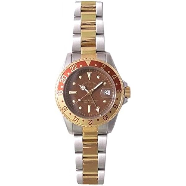 Amazon.co.jp: [ヴァーグウォッチカンパニー] 腕時計 BRWN GMT